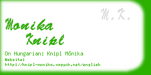 monika knipl business card